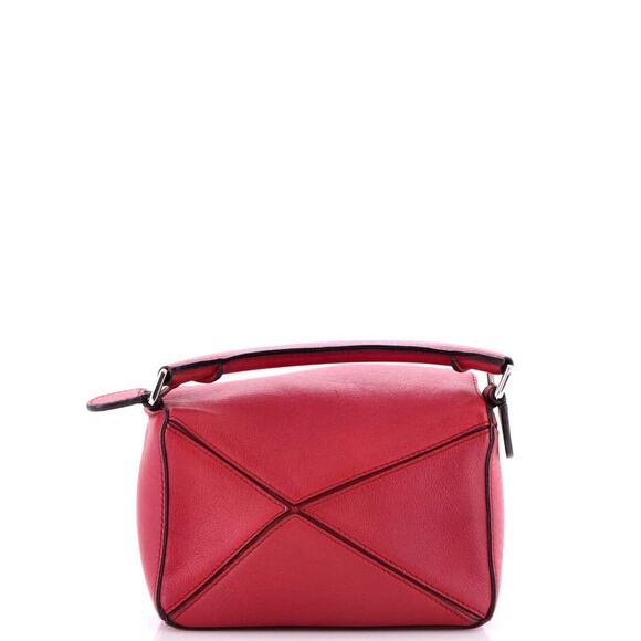 Loewe Puzzle Bag Leather Mini Red - Picture 3 of 6